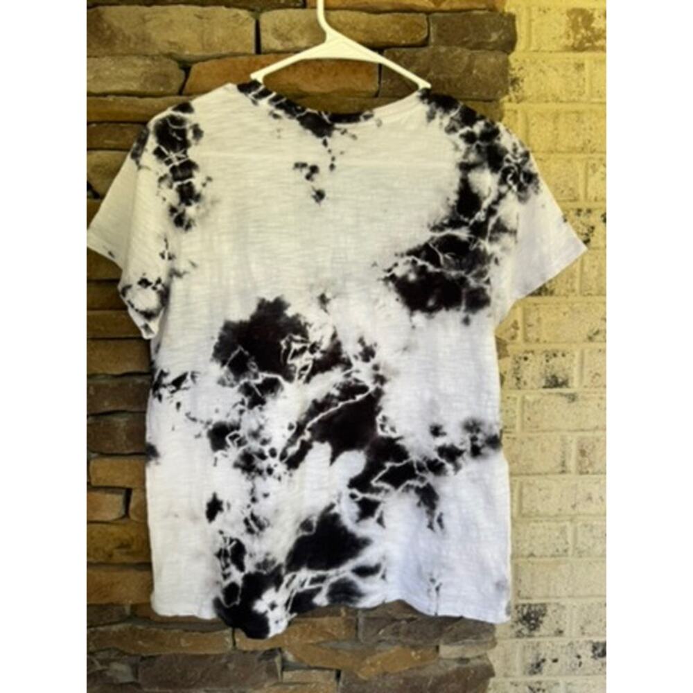 Cinq à Sept Under the Stars Tee Black White Tie Dye Graphic T-Shirt NWT Size S - Picture 6 of 6